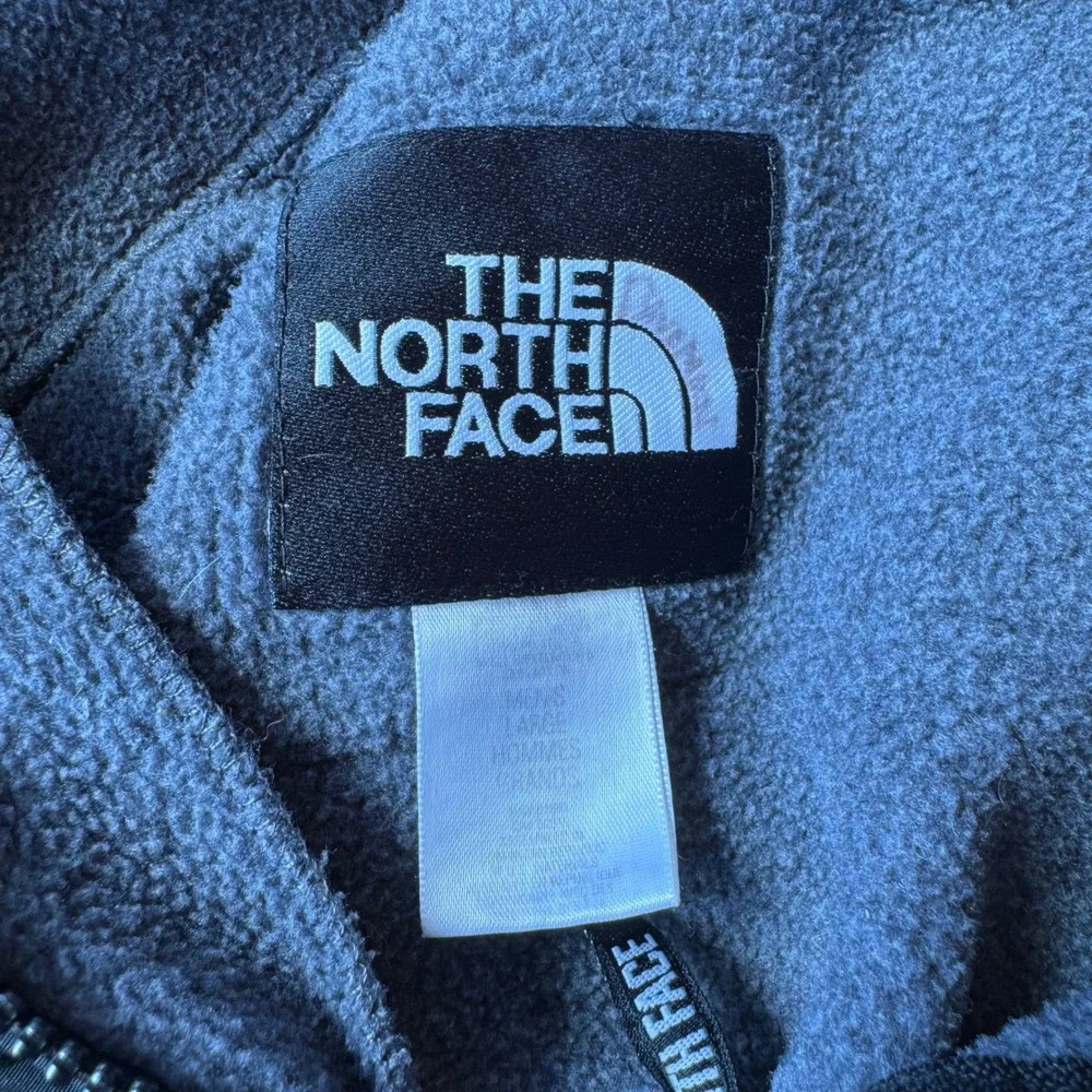 The North Face Men Retro Denali Jacket Grey Black Full Zip Fleece NF0A3XAU Large